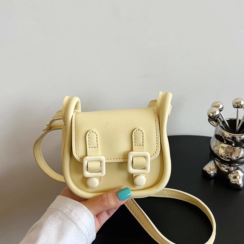 Женская ретро мини-сумка-седло - Сумочка для помады, Простой повседневный стиль через плечо или кроссбоди