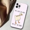 Applicable To Iphone14 Plus Mobile Phone Case G-Goose Game Mobile Phone Case, Painted And Anti-Drop For Three