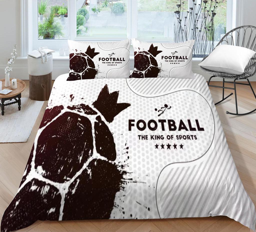 Комплект постельного белья на спортивную тематику, футбольные и другие спортивные серии, пуховые пододеяльники и наволочки с принтом, полноразмерное украшение для дома в Австралии, ЕС, США и Германии.