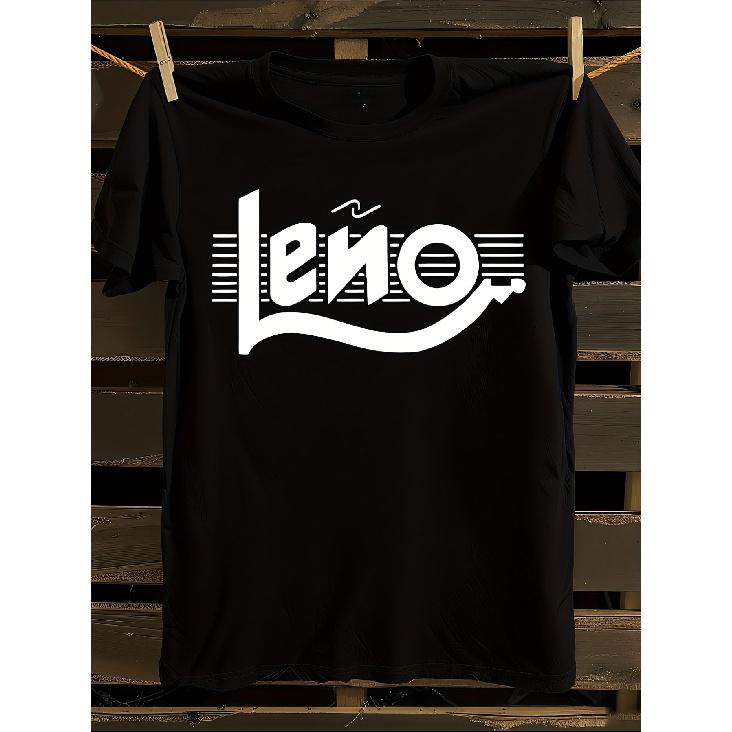 Футболка Leno Rosendo Логотип Черная Мужская Размеры S M L Xl Xxl Xxxl 100 Хлопок Футболка