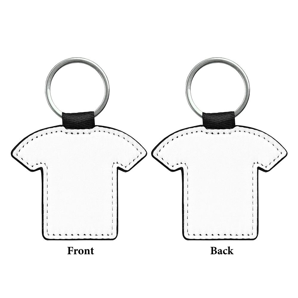 DIY Dye Sublimation Blanks Keychain Creative Double Sides Blank ID Tags Keyring Backpack Decor