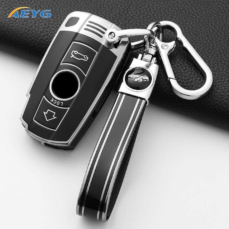 Car Key Case Cover Shell Fob For BMW X5 E53 X3 F83 E46 E39 E38 E60 E63 E61 E64 Series 3 5 7 330i Z3 Z4 E85 E86 M5 325i key chain