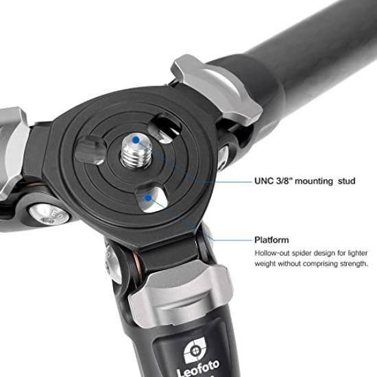 Leofoto Carbon Fiber 28mm Pipe 3 for Mirrorless and SLR Imported In Japan LS-283CM Tripod, Diameter, Sections, Cameras/Officially
