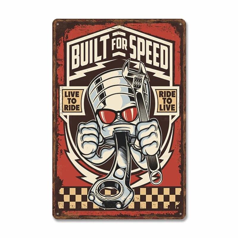 Classic Garage Poster Vintage Metal Sign Car Service Metal Tin Signs Retro Plaque Garage Tool Shop Wall Art Decor