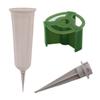 Reusable Cemetery Vases Memorial Flower Holders with Spikes Tomb Memorial Decoration Cone Vases for Floral Arrangements Memorial Day Cemetery Graves