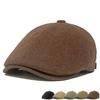 Осенне-зимние шерстяные береты, мужские кепки газетчика, женская кепка вперед, теплая красочная мужская кепка, британская кепка