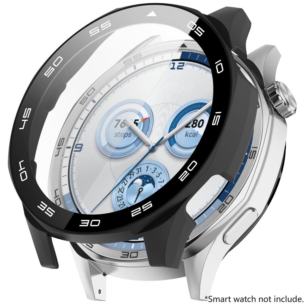 Защитный чехол-пленка из закаленного стекла для Huawei Watch GT 5 46 мм Жесткий защитный бампер из поликарбоната для Huawei GT5 46 Аксессуары