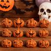 16Pcs Creative Miniature Halloween Decor Resin Resin Pumpkin Statue  Office Desktop