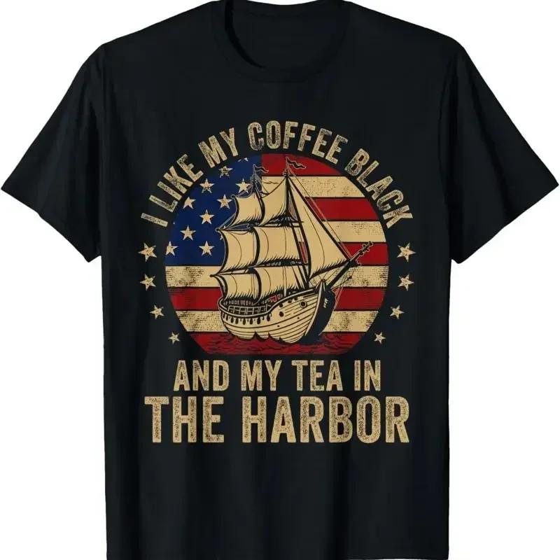 I Like My Coffee Black And Tea In The Harbor History Meme T Shirt