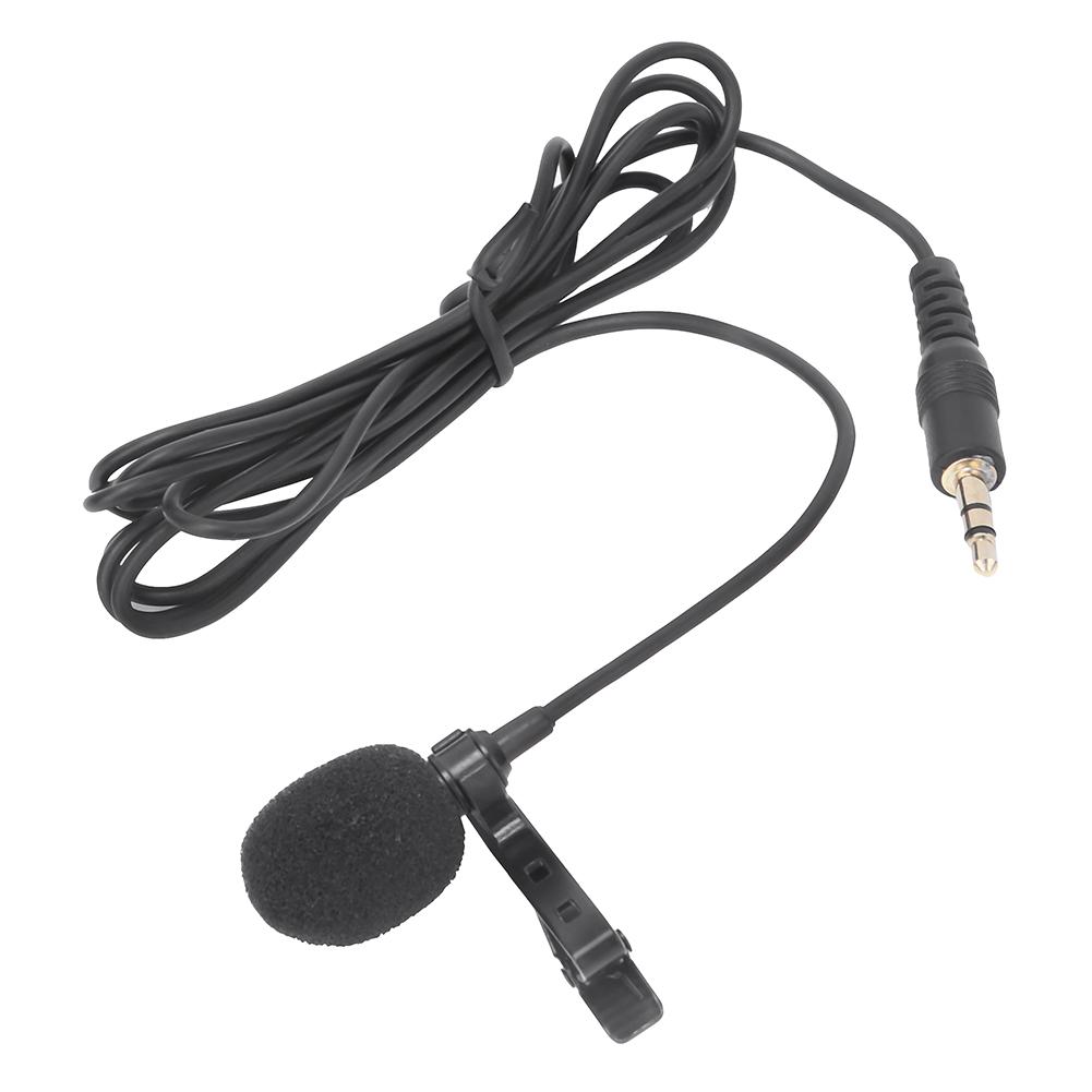 Mini Portable Microphone Condenser Clip On Lapel Mic for Mobile Phone Laptop Conference Interview