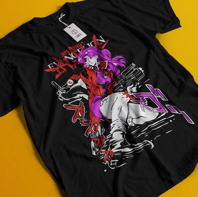 Футболка Neon Genesis Evangelion Ева-01 Японская Черная Аниме Футболка Все Размеры