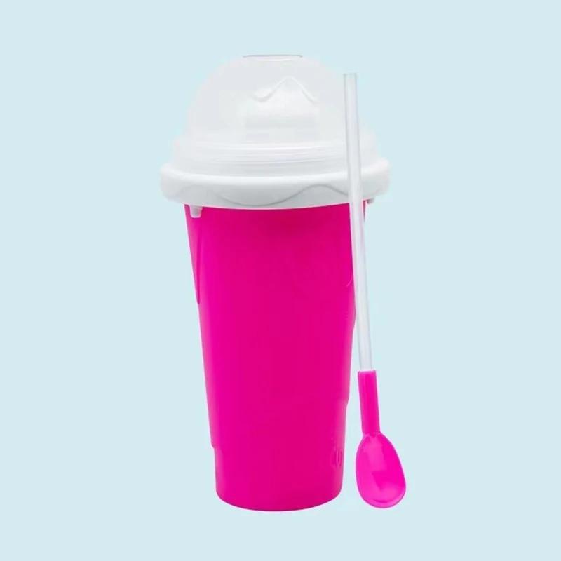 Smoothie Homemade Cup Quick-Frozen Ice Cream Milkshake Bottle Summer DIY Juice Iced Cup Freezed Portable Squeeze Slushie Cups