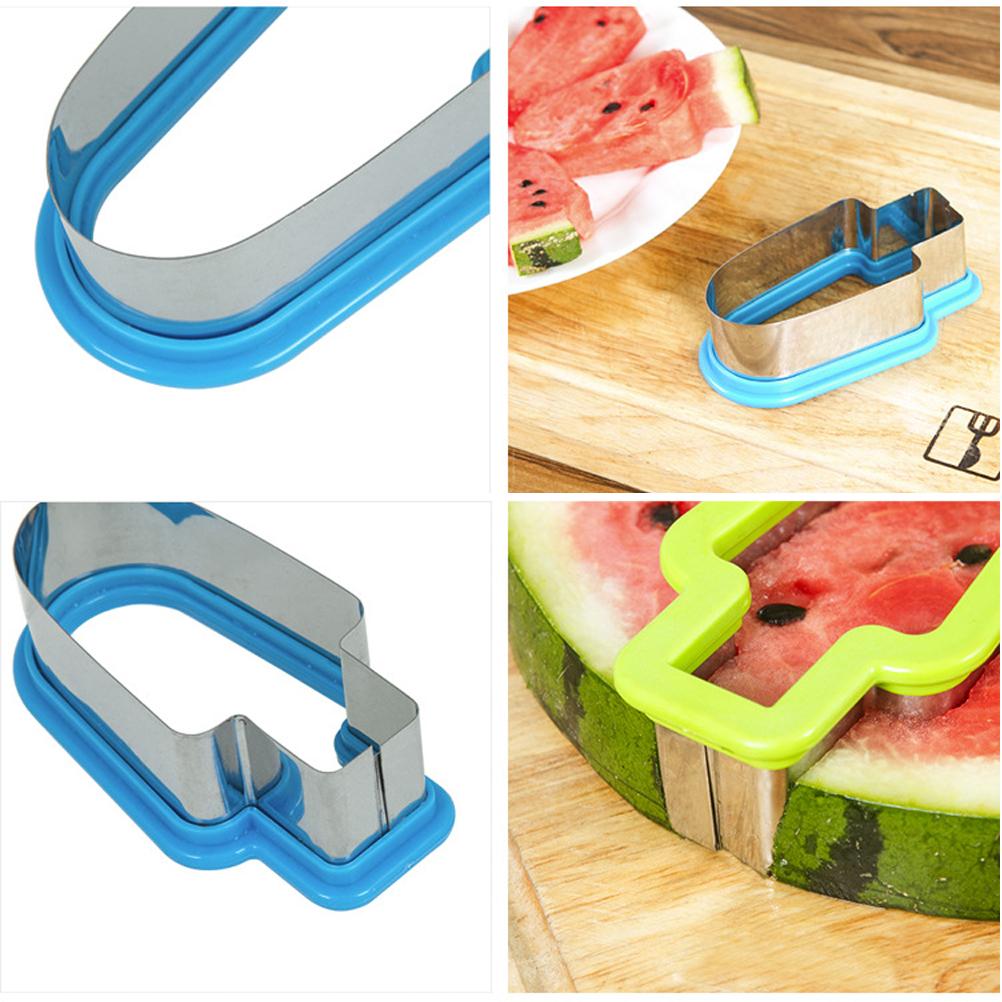 Инструмент для нарезки арбуза в форме эскимо Форма для арбуза из нержавеющей стали Инструмент для нарезки фруктов