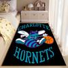 Charlotte Hornets Basketball Carpet suitable as a non-slip mat for the living room or bedroom sofa