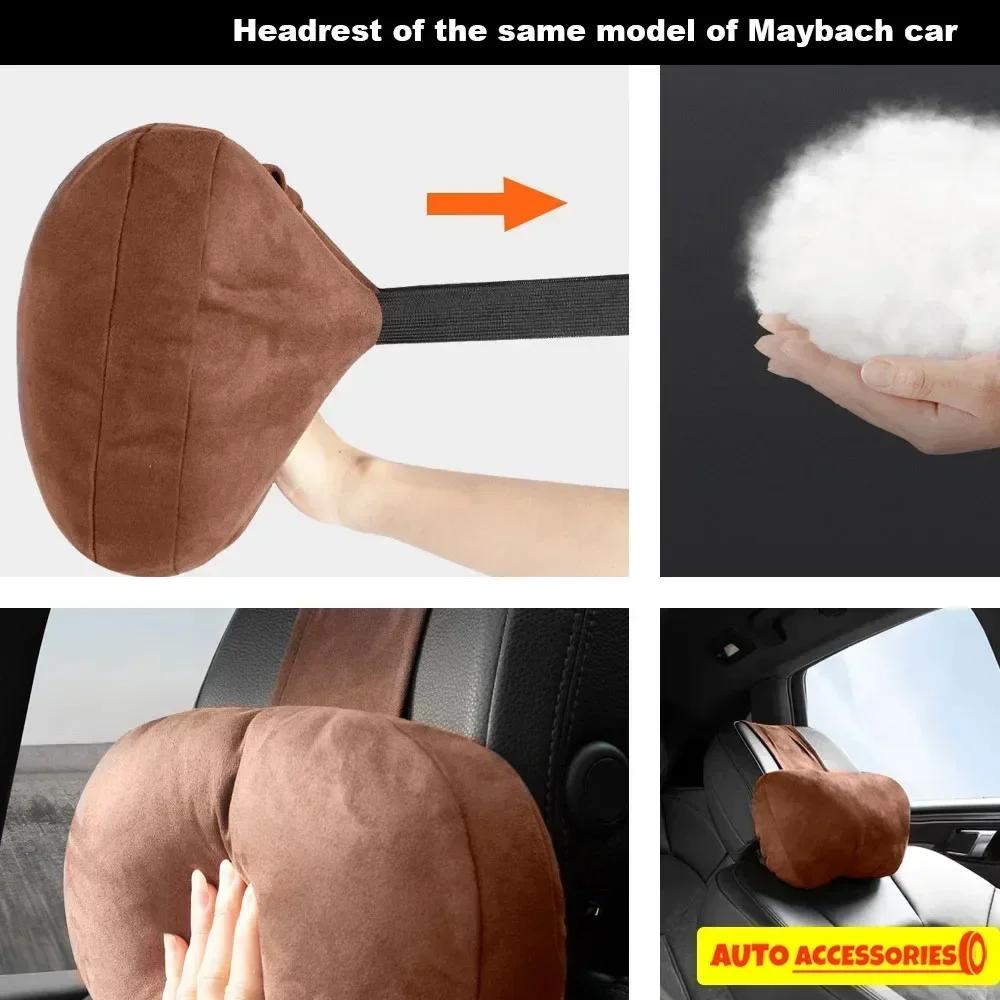 Универсальная регулируемая автомобильная подушка, подушка для поддержки шеи, высококачественный автомобильный подголовник, поддержка шеи, сиденье S-класса, мягкий