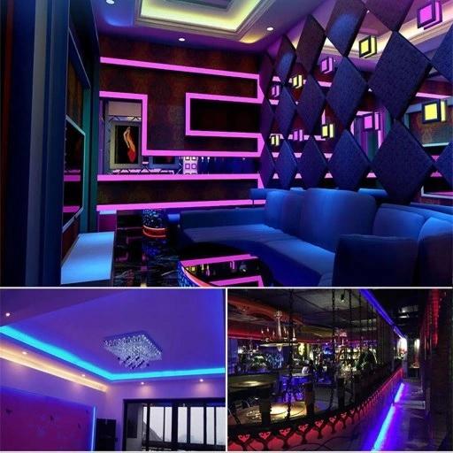 Rgb Led Strip 300 Led Smd 5M Remote Control Power Supply For Living Room Decorative
