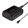 Многопортовая зарядная станция 3xUSB+3xType C с выходной мощностью 120 Вт для общественных мест и путешествий