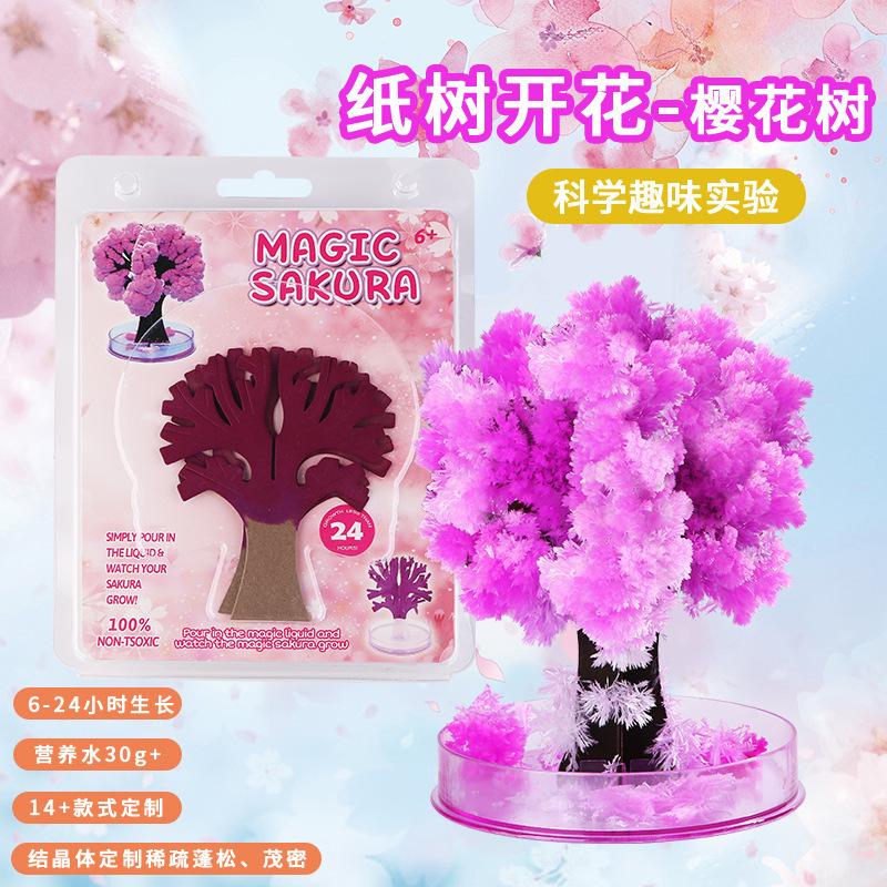 Christmas Tree Growing Science Experiment, STEM Educational Toy for Kids
