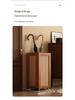 Rattan Umbrella Stand with Drainage for Entryway or Commercial Use