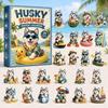 2026 Dog-Themed Christmas Advent Calendar Acrylic Blind Box Gift Kids Adults Decorative Hanging Ornament