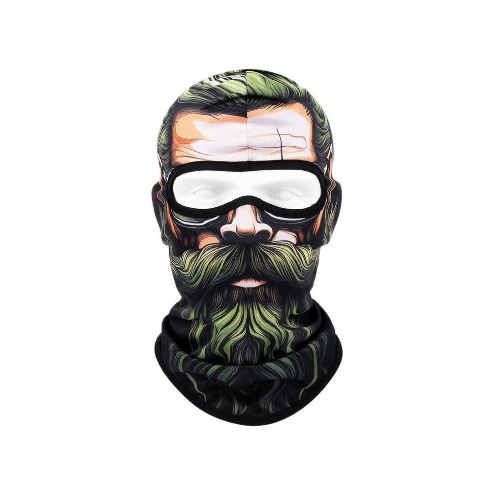 Old Man Ski, Funny Realistic 3D Printed Full Face for Winter Outdoor