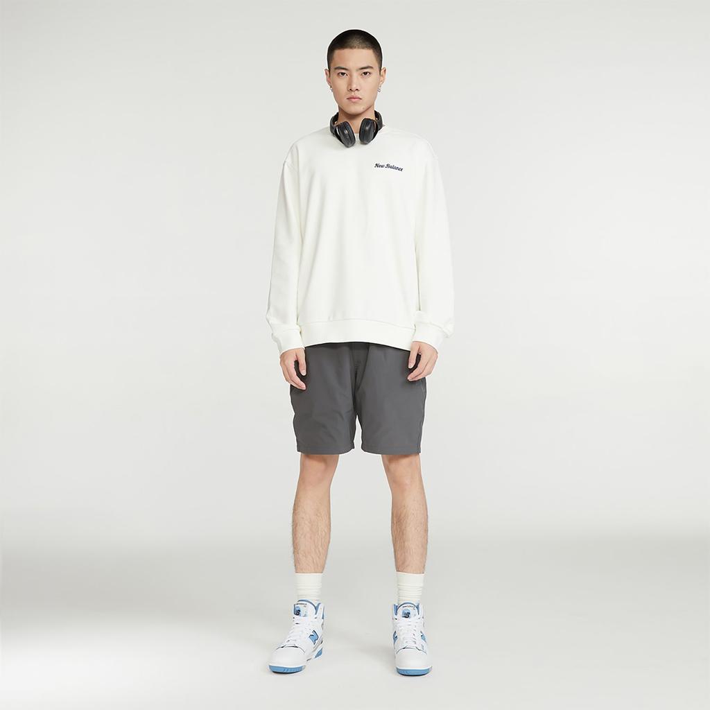 New Balance Толстовки Унисекс Бежевые С круглым вырезом Умеренный Обычный 5CD38141-IV