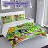 3pcs The Little Mole pattern bedding set duvet cover set includes duvet cover &pillowcases, perfect all season bedroom decoration & gift