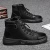 New Motorcycle and Ankle Boots Waterproof Boots Men Leather Shoes Men Casual Boot Bota Masculina Men's High-top Fashion Shoes