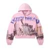 Y2K Camo Print Zip Hoodie Women Loose Fit Casual Streetwear