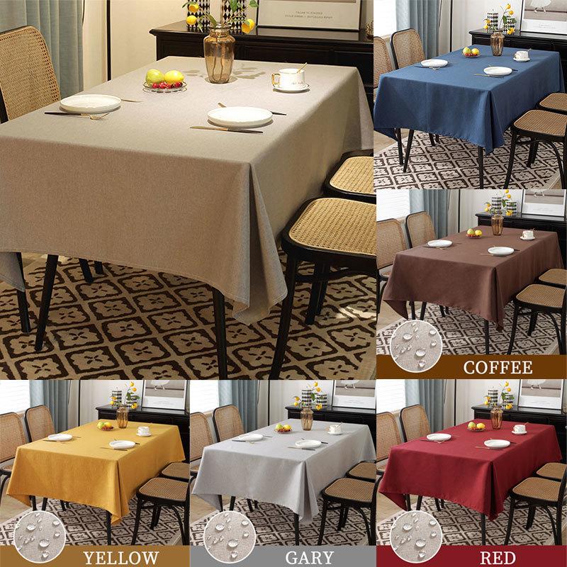 WaterProof Decorative Table Cloth Rectangular Tablecloths Dining Table Cover Simple and Modern TableCover Clot