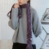 Color Blending Tassel Slim Fur Muffler MF8111 2 Colors