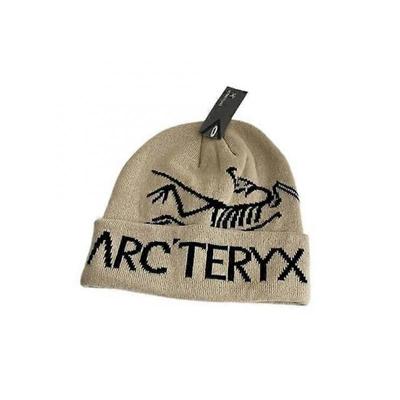 (Бежевый - 56-58 см) Шапка-бини Arcteryx Bird Head черная