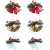 Christmas Bell Metal Jingle Tree Craft Bells Christmas Tree Hanging Pendant Ornament Christmas Decoration Supplies
