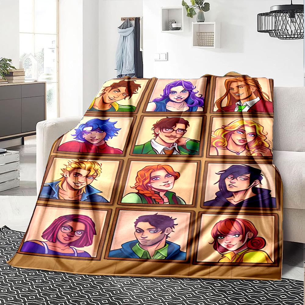 1pc Blanket - game Stardew Valley Print Design,Lightweight Blanket for Sofa,Bed- Soft &Warm,Gift for All Seasons