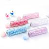 1Pc Beautiful Shiny Sequin Pencil Case for Office Stationery Storage Bag Desk Organizer Pen Pouch Cute School Supplies Portable