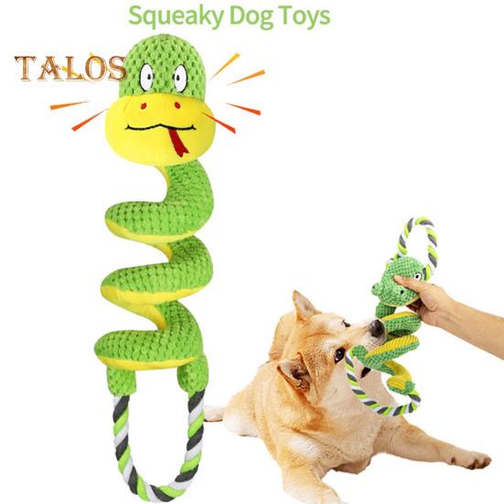 Squeaky Dog Chew Toy with Crinkle Paper Plush Giraffe/Snake Shape Tug of War Toy Interactive Stuffed Animal Pull Toy for Small Medium Large Dogs
