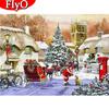 5D Diamond Painting Christmas House New Arrivals Diamond Embroidery Cross Stitch Winter Mosaic Landscape Handmade Gift