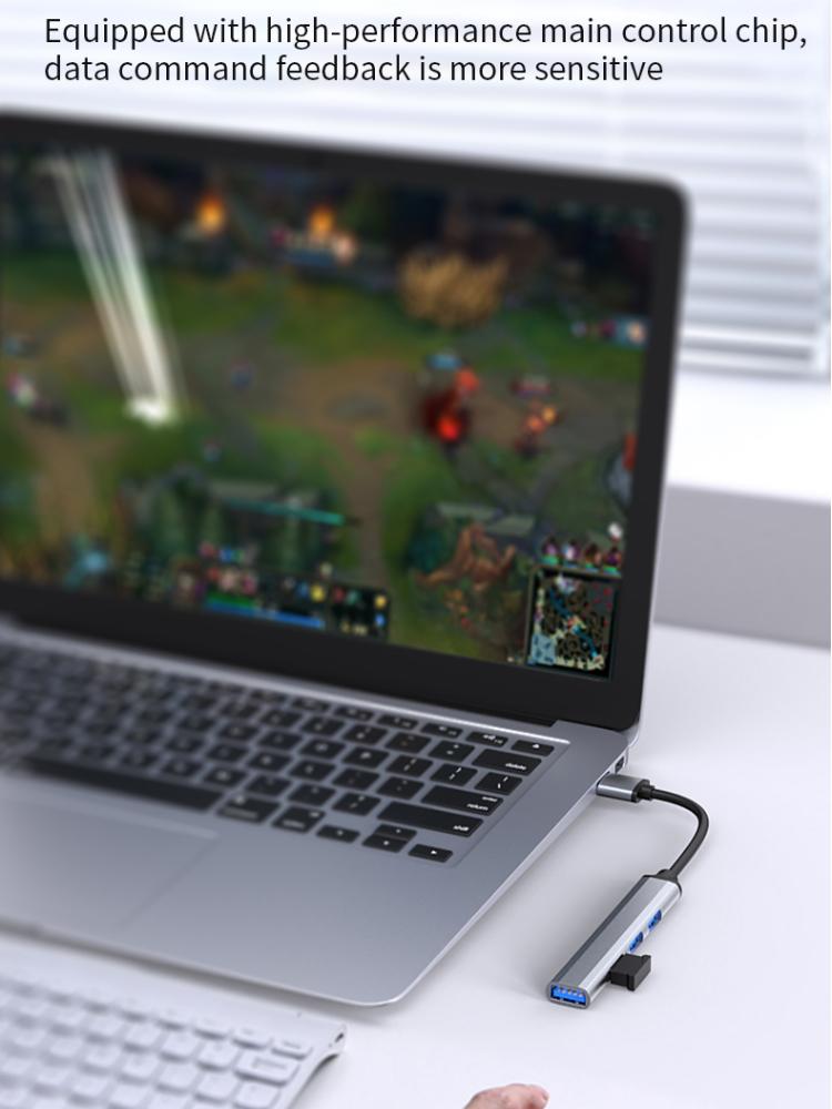 Расширения мини-USB-концентратора, 4-портовый USB-концентратор 3.0, концентратор 2.0, USB-адаптер, станция, ультратонкий портативный концентратор данных, USB-разветвитель