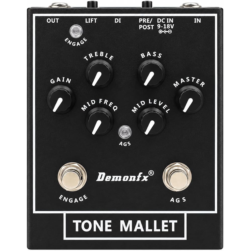 Demonfx Tone Hammer Clone Басовый Предусилитель Direct Box Педаль Эффектов для Электробаса