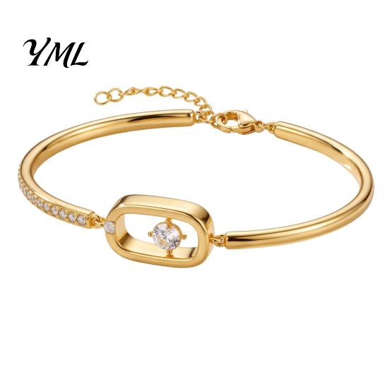 Adjustable Zircon Bracelet Sparkly Bangle for Women, Shiny Geometric Rhinestone Sophisticated Banquet Jewelry Bracelet, Statement Daily, Banquets,