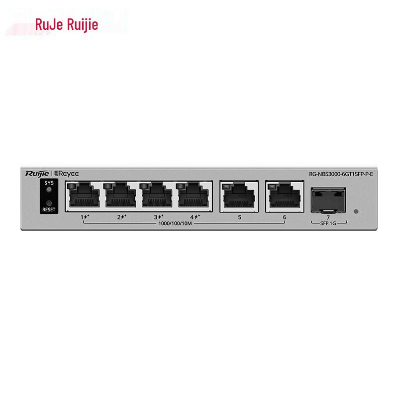 Ruijie RG-NBS3000-6GT1SFP-P-E 6-Port Gigabit POE Managed Switch