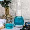 Bedside Night Water Carafe Set with Tumbler Glass, Clear Nightstand Carafe with Silicone Coaster for Bedroom and Guest Room