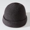 Autumn and winter solid color knitted wool hat thickened warm hemming bucket hat Korean version versatile cold hat unisex