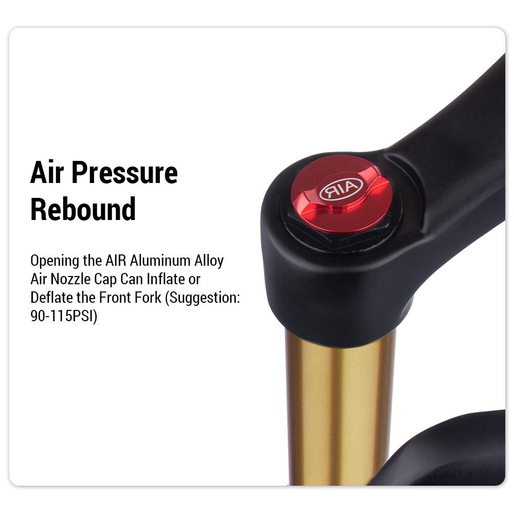 Велосипедные вилки Высокопроизводительные амортизационные вилки для велосипеда - быстросъемная ось из алюминиевого сплава/цилиндрическая ось