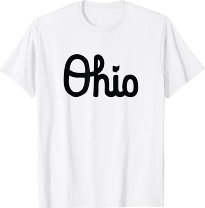 Vintage Script Ohio Dots the I T-Shirt Unisex T-Shirt