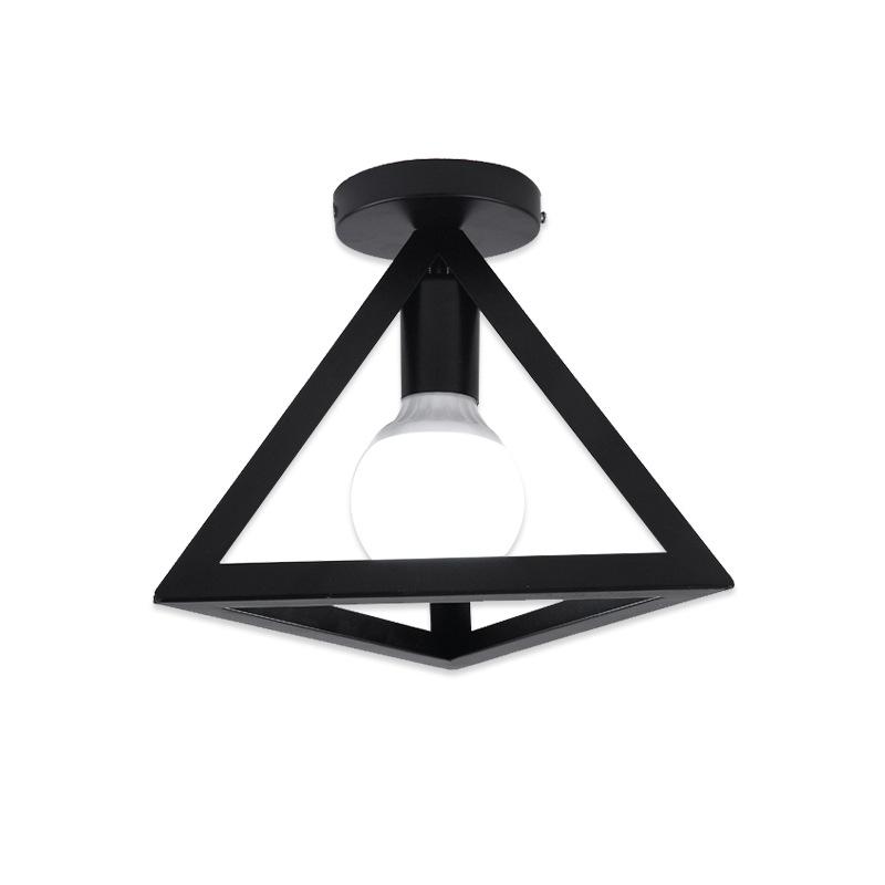 Треугольный железный потолочный светильник Ретро потолочный светильник Кухня Ресторан Кафе Гостиная Коридор