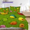 Bird Pattern Bedding Quilt Set Quilt Cover Pillowcase Home Decoration Birthday Gift (1 * duvet cover + 2 * pillowcase, without core)
