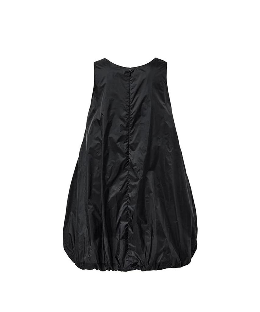 Amomento Nylon Volume Mini Dress_Black