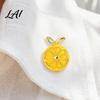 Outfit Embellishment Lemon Slice Brooch Pin Oil Dripping Fruit Pin with Bags Decorative Pins Rhinestone Leaf Badge for Clothes Scarves Brooches