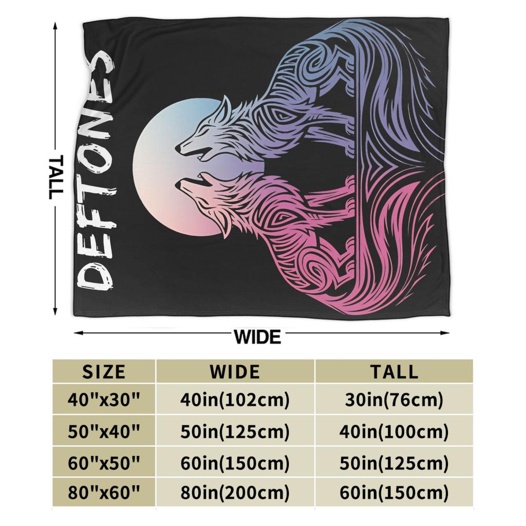 D-Deftoness Nu Metal Plush Blanket Child Flannel Throw Blanket For Living Room Soft Design Quality Bedspread Gift Idea